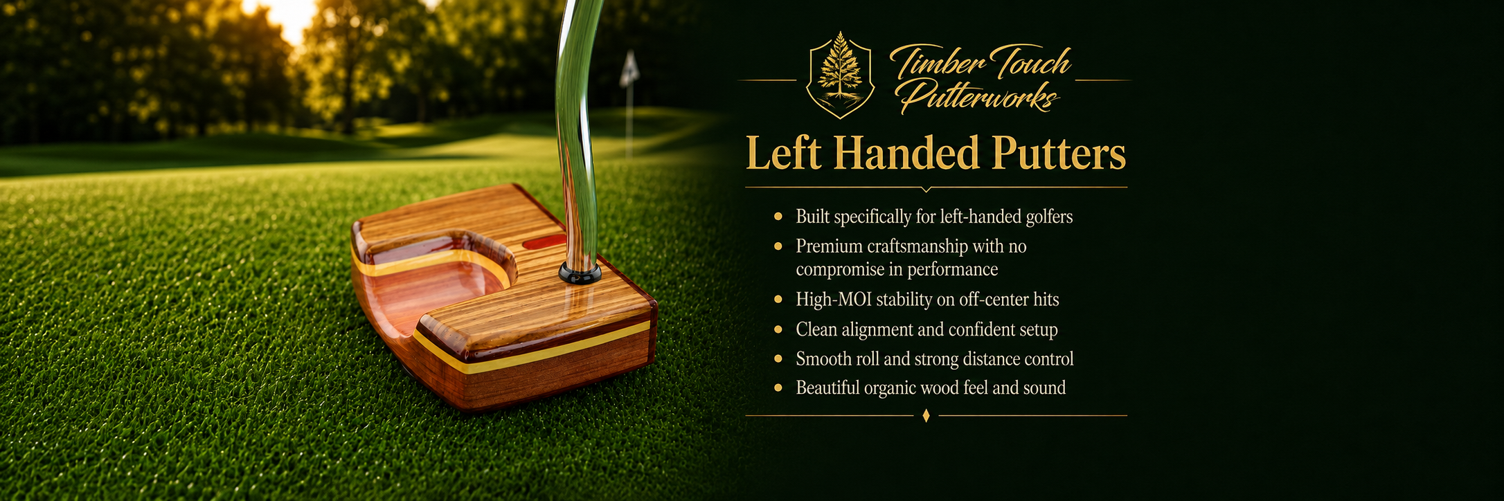 Left handed putters