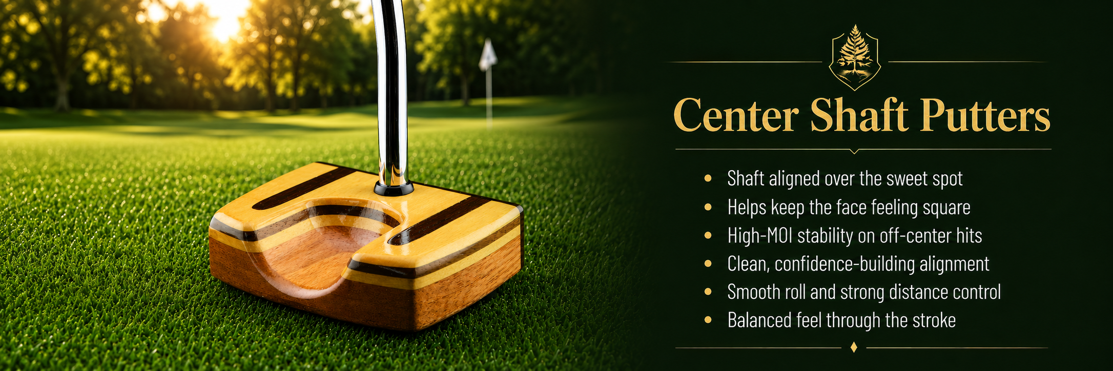 Zero Torque Center Shaft Putters