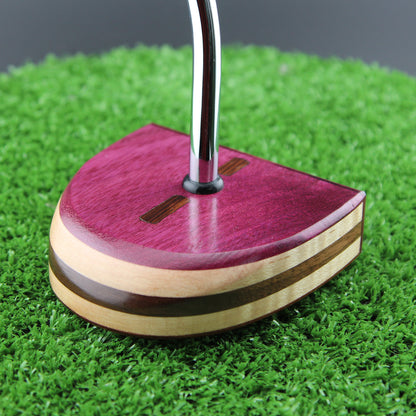 Exotic Purpleheart Wood Zero Torque Center Shaft putter