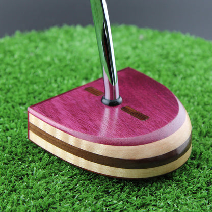 Exotic Purpleheart Wood Zero Torque Center Shaft putter
