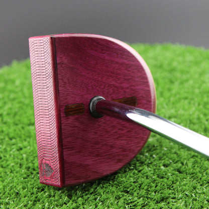 Exotic Purpleheart Wood Zero Torque Center Shaft putter