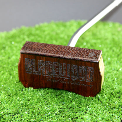 Deep exotic Rosewood with Curly Maple Zero Torque Center Shaft putter