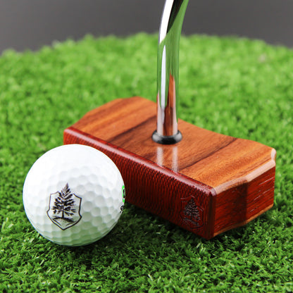 Rosewood and Padauk exotic wood Zero Torque Center Shaft putter