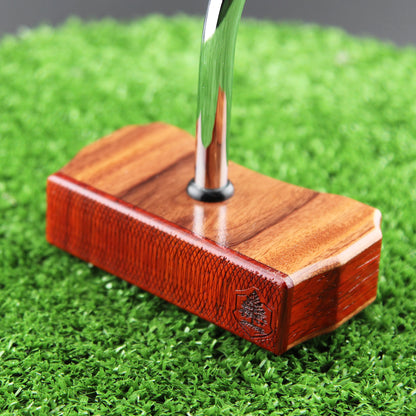 Rosewood and Padauk exotic wood Zero Torque Center Shaft putter