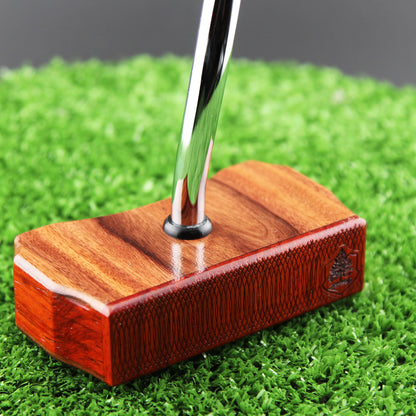 Rosewood and Padauk exotic wood Zero Torque Center Shaft putter