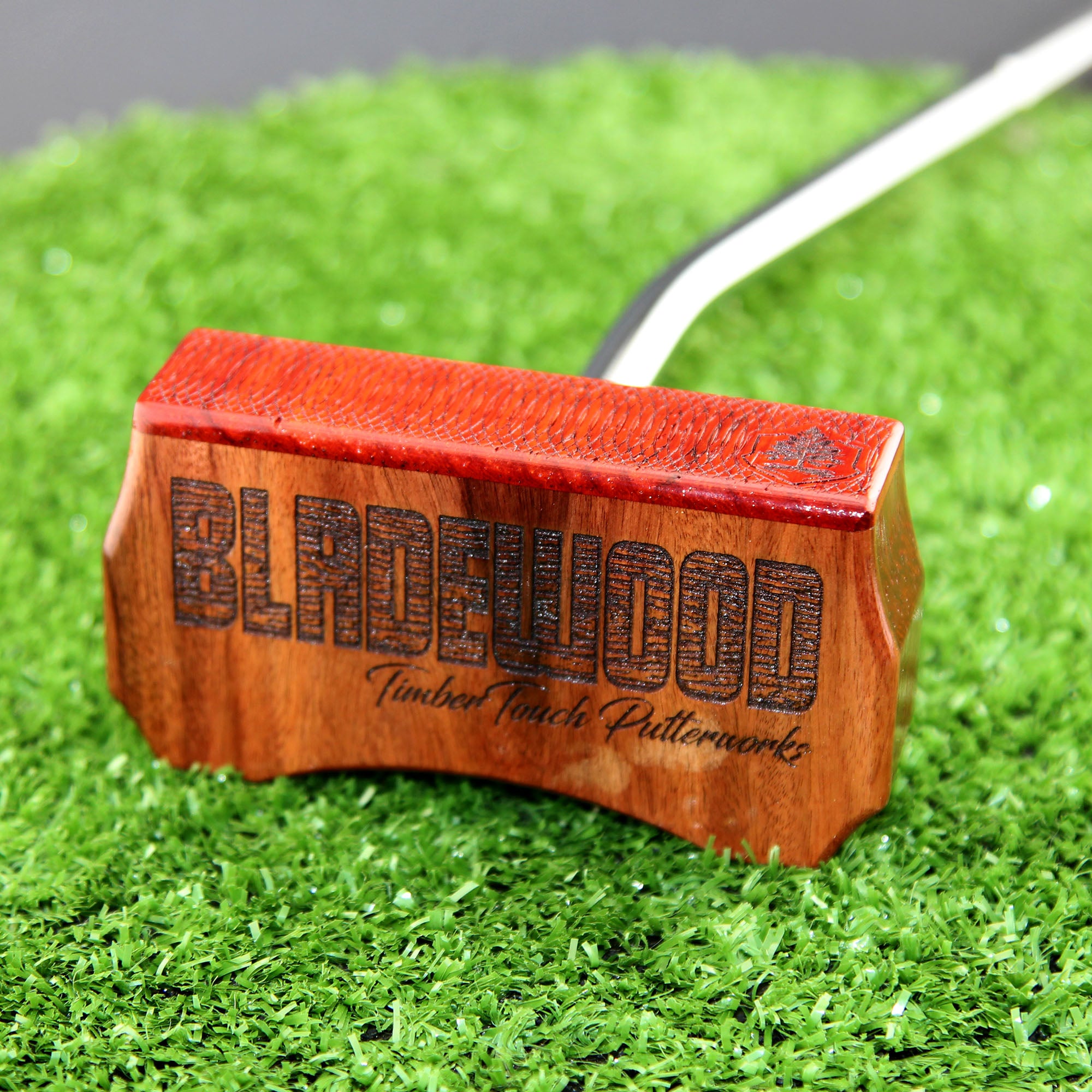 Rosewood and Padauk exotic wood Zero Torque Center Shaft putter