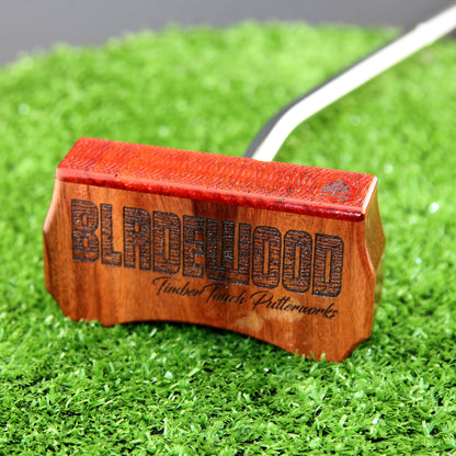 Rosewood and Padauk exotic wood Zero Torque Center Shaft putter