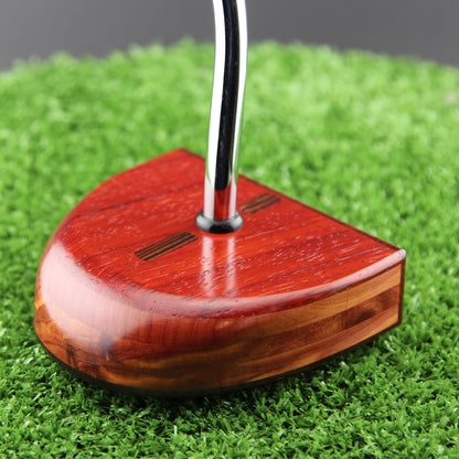 Exotic Padauk and Red Cedar Wood Zero Torque Center Shaft putter