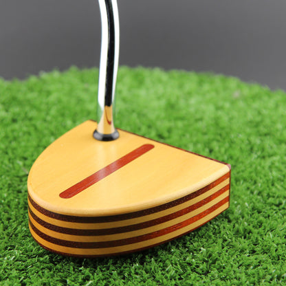 Strata Yellowheart and Padauk layered Woodford putter from TimberTouch Putterworks