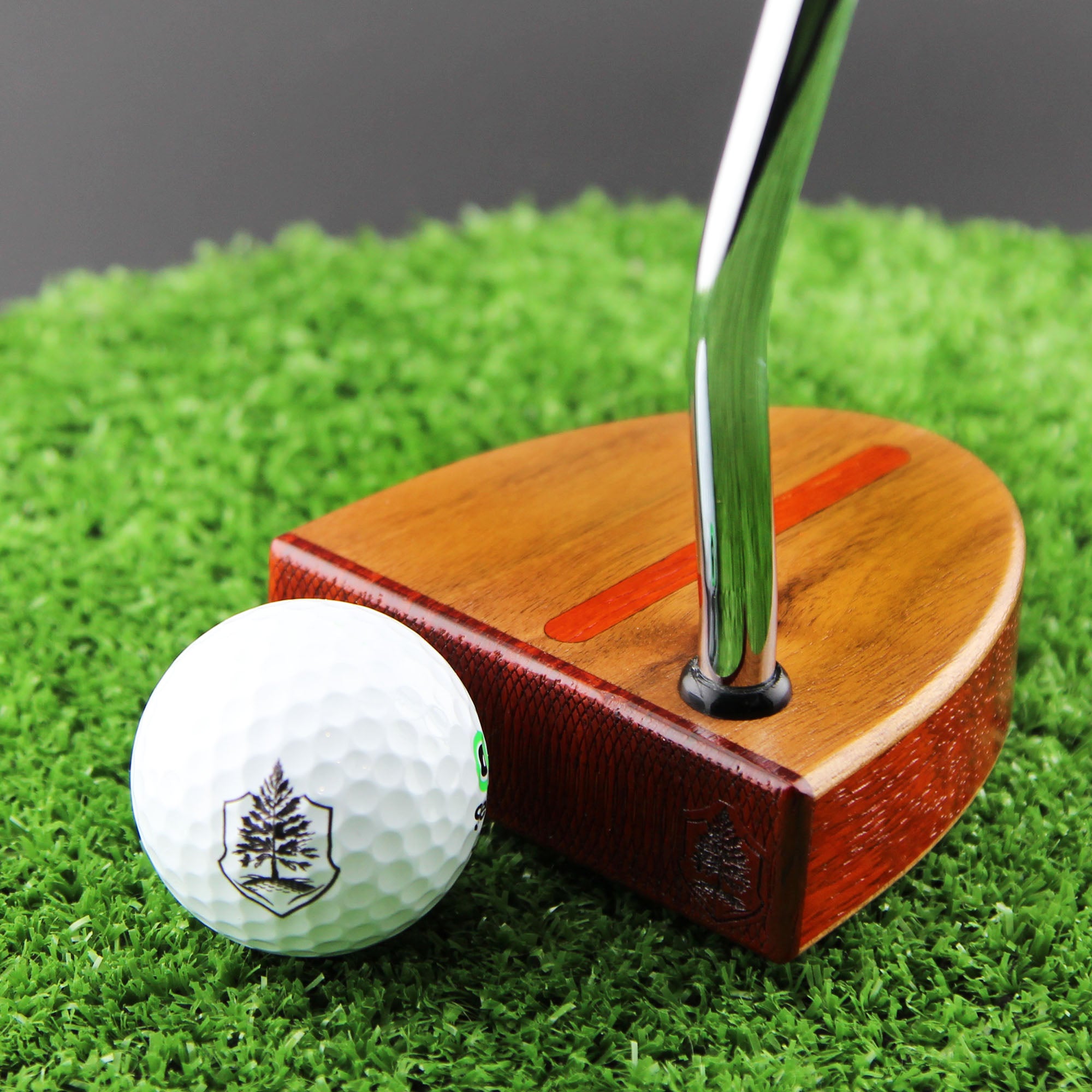 Meridian Padauk and Walnut Woodford putter TimberTouch Putterworks