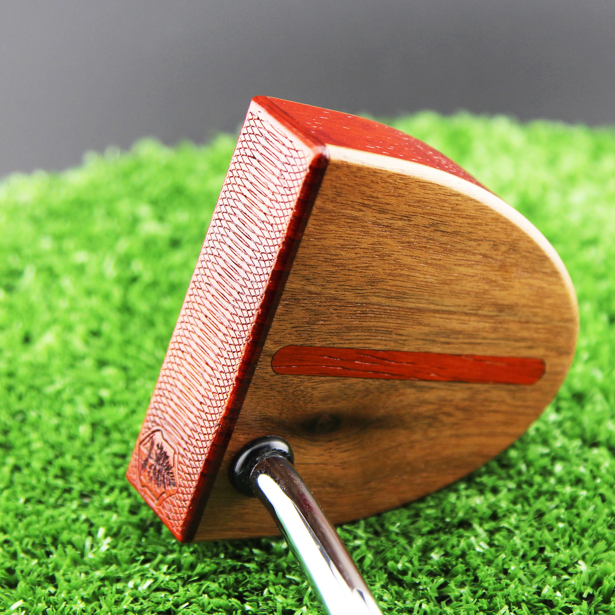 Meridian Padauk and Walnut Woodford putter TimberTouch Putterworks