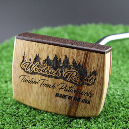 White Limba with Wenge inlay exotic wood putter