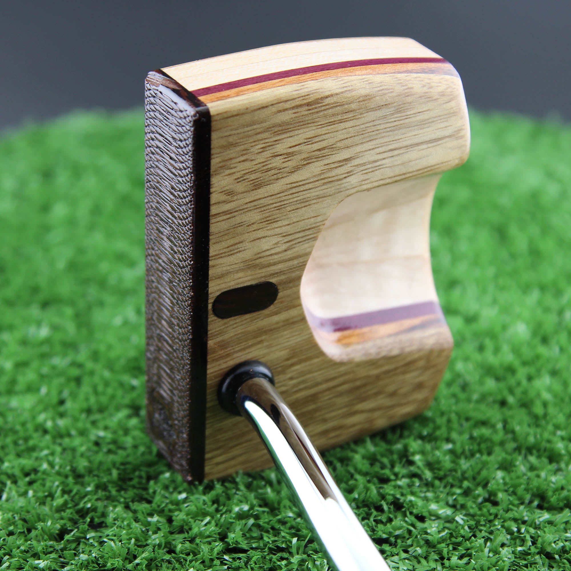 White Limba with Wenge inlay exotic wood putter