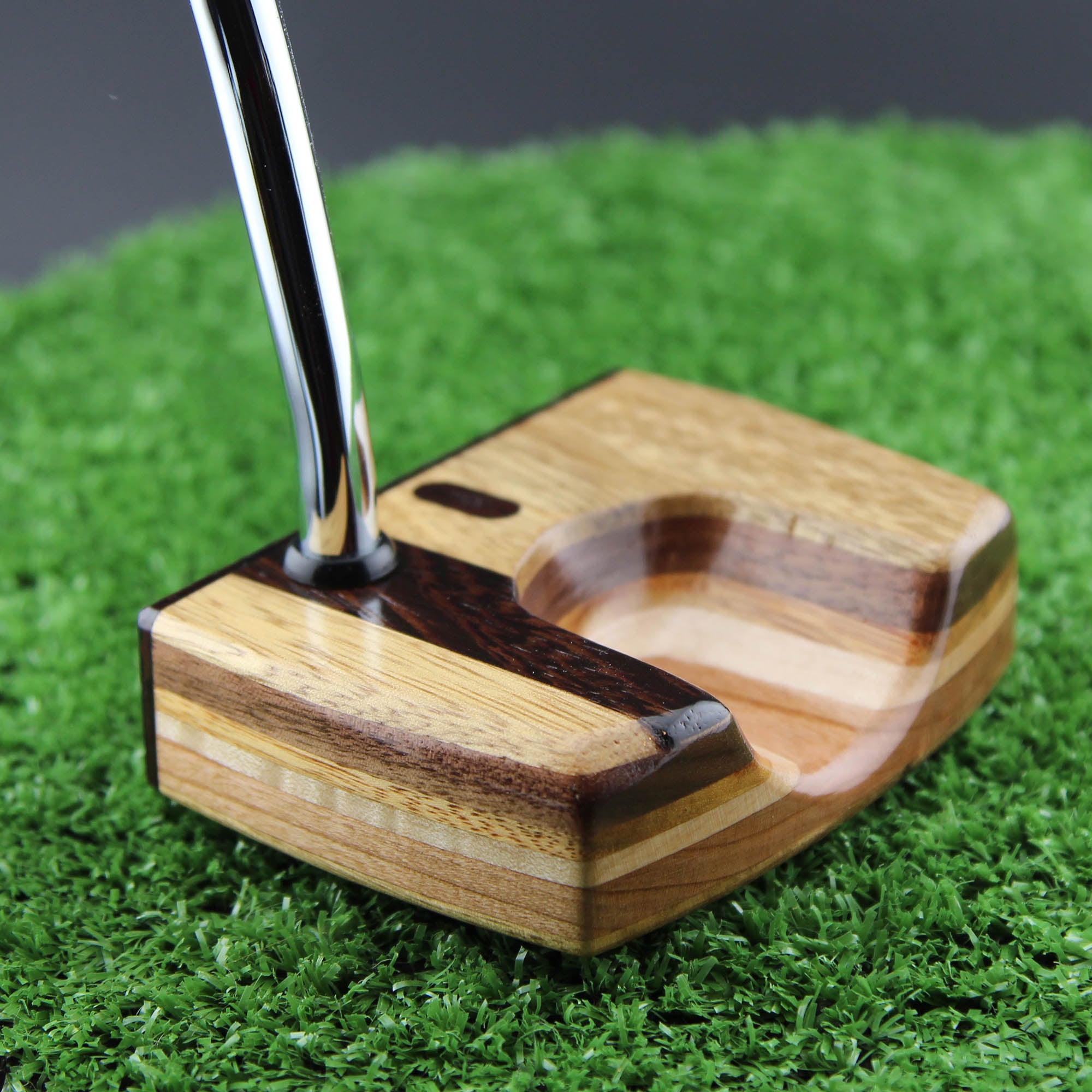 Heel Stripe White Limba Limited Edition exotic wood putter