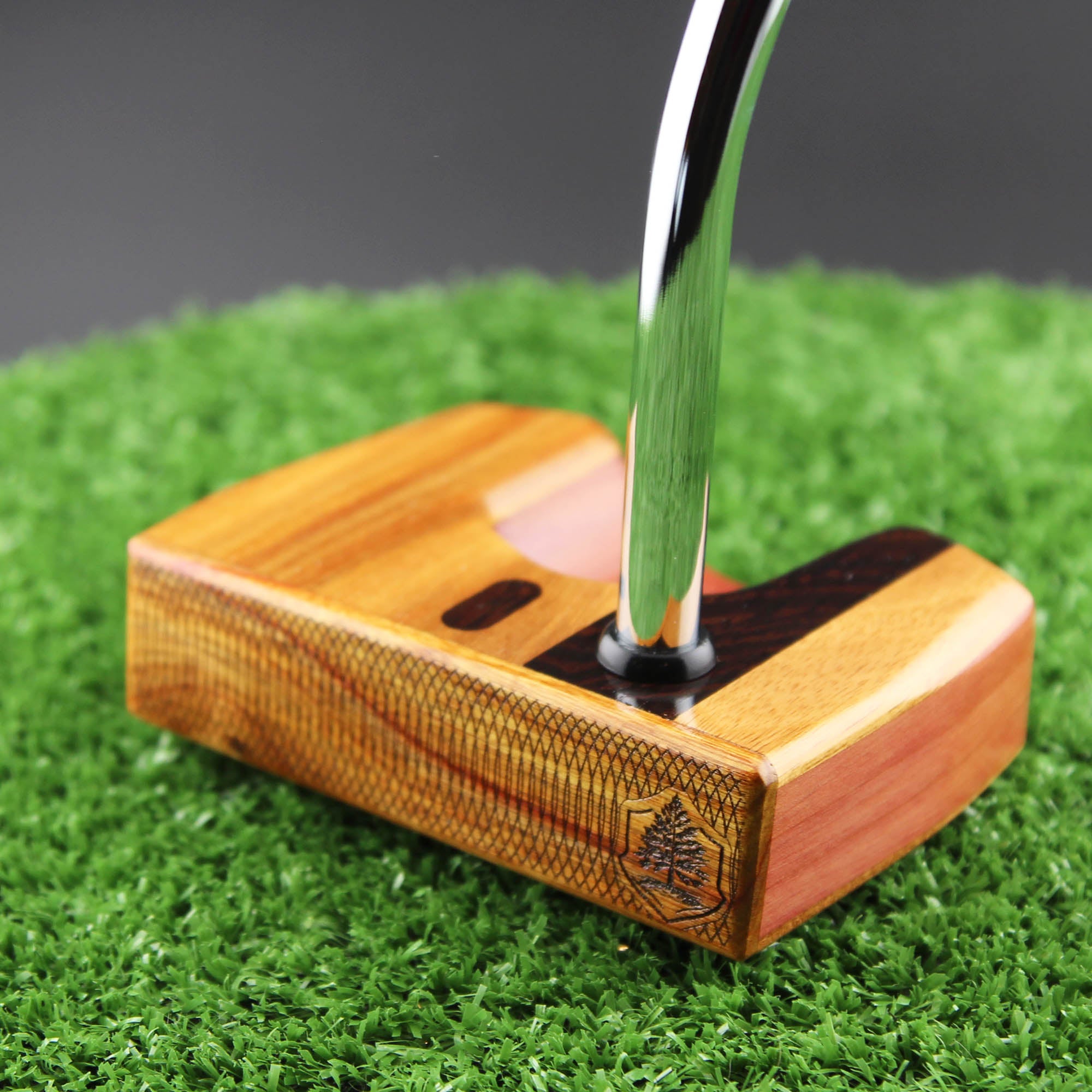 GOLF CLASSICS ハンドメイド パター The Carnoustie Heel Stripe Canarywood and American Red Cedar Sentinel wood putter