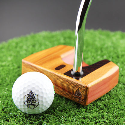 Heel Stripe Canarywood and American Red Cedar Sentinel wood putter