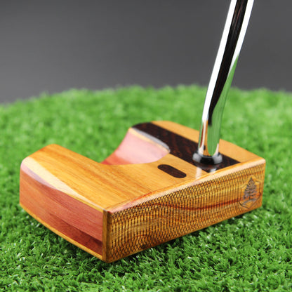 Heel Stripe Canarywood and American Red Cedar Sentinel wood putter