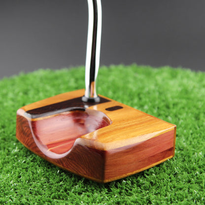Heel Stripe Canarywood and American Red Cedar Sentinel wood putter