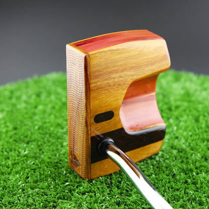 Heel Stripe Canarywood and American Red Cedar Sentinel wood putter