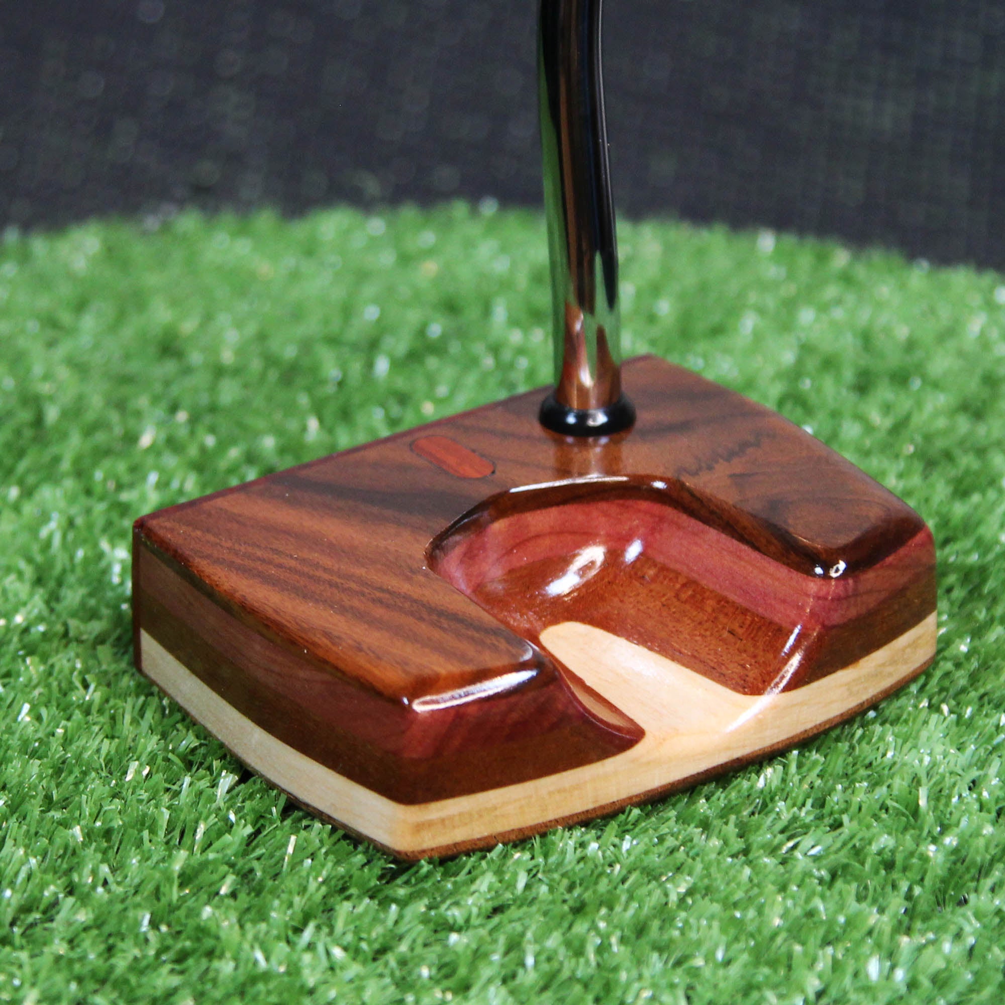 Rosewood LEFTY putter with various exotic woods putter