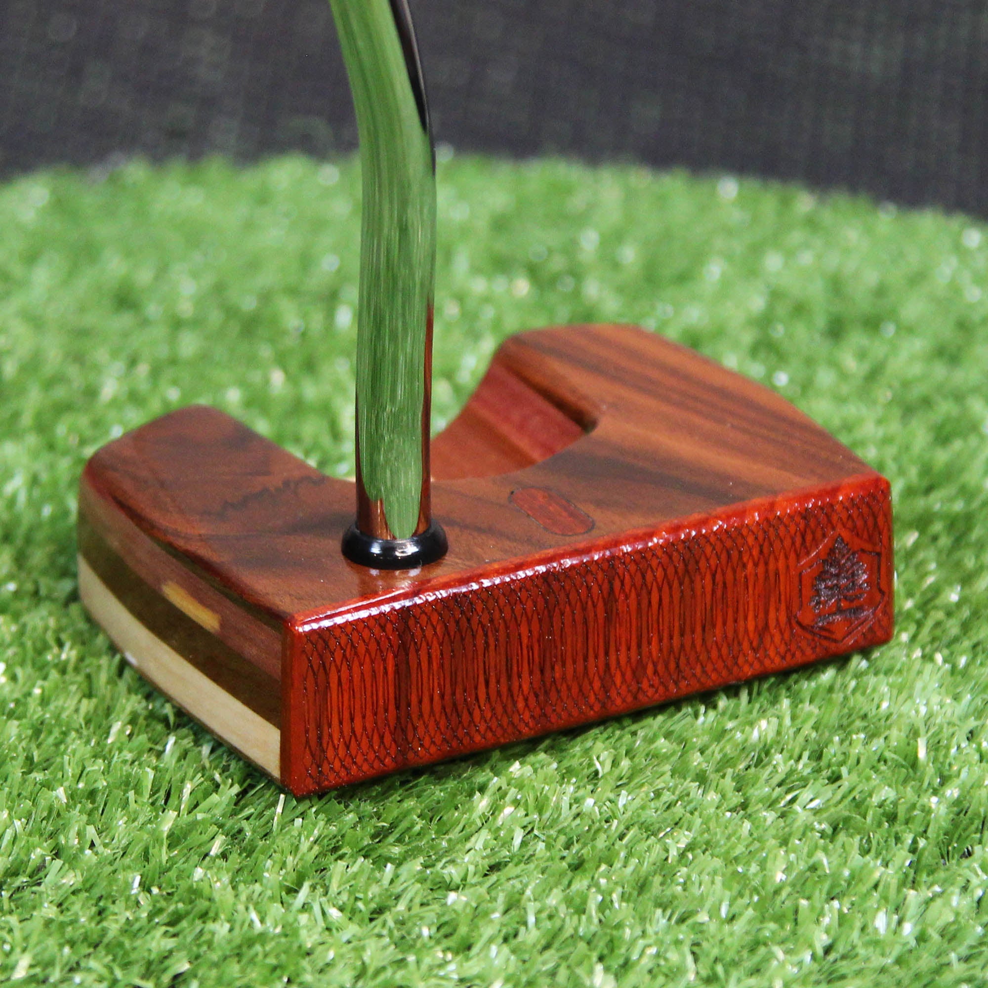 Rosewood LEFTY putter with various exotic woods putter