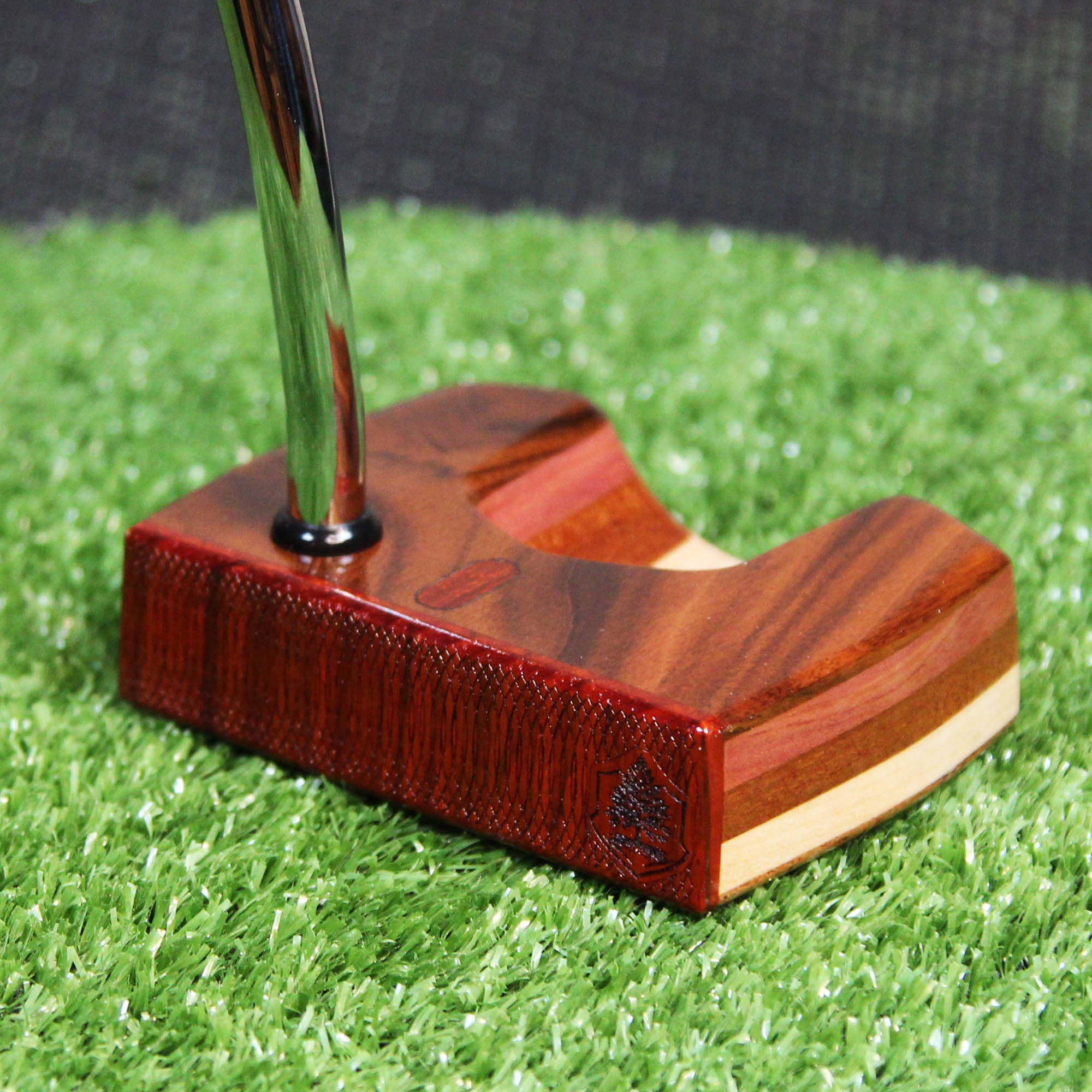 Rosewood LEFTY putter with various exotic woods putter