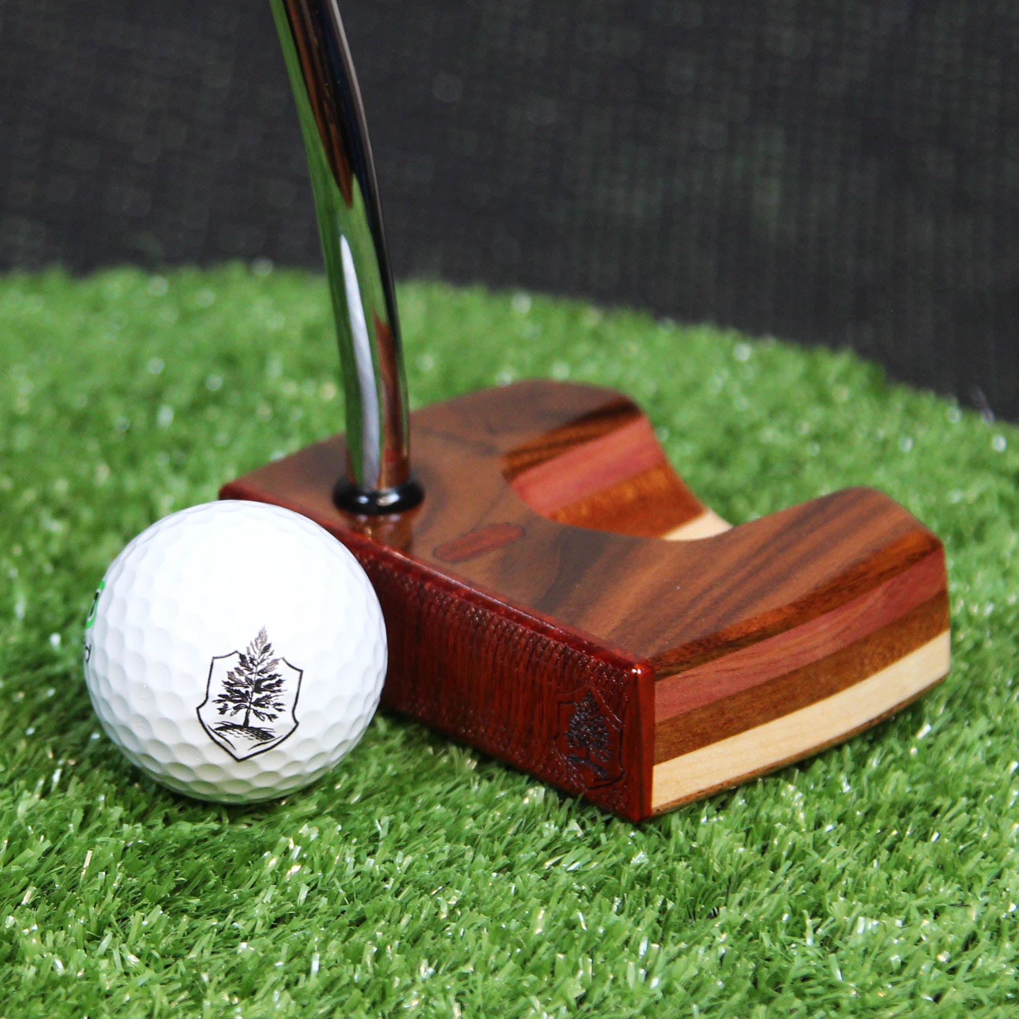 Rosewood LEFTY putter with various exotic woods putter