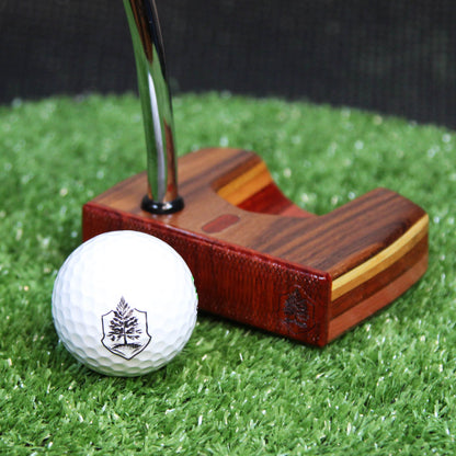 Rosewood LEFTY putter with Padauk and Cedar exotic woods putter