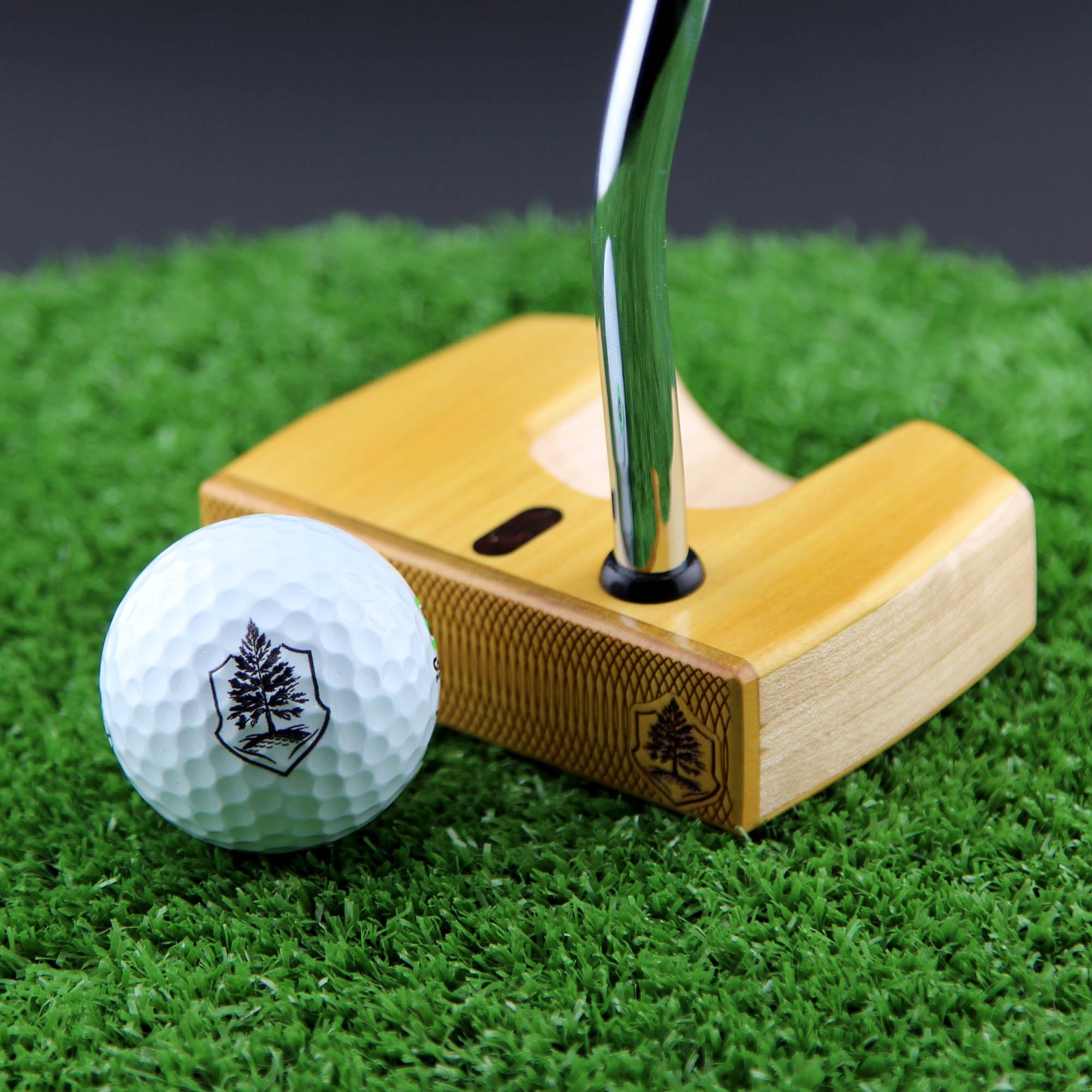 Yellowheart with Maple body and Wenge inlay exotic wood putter