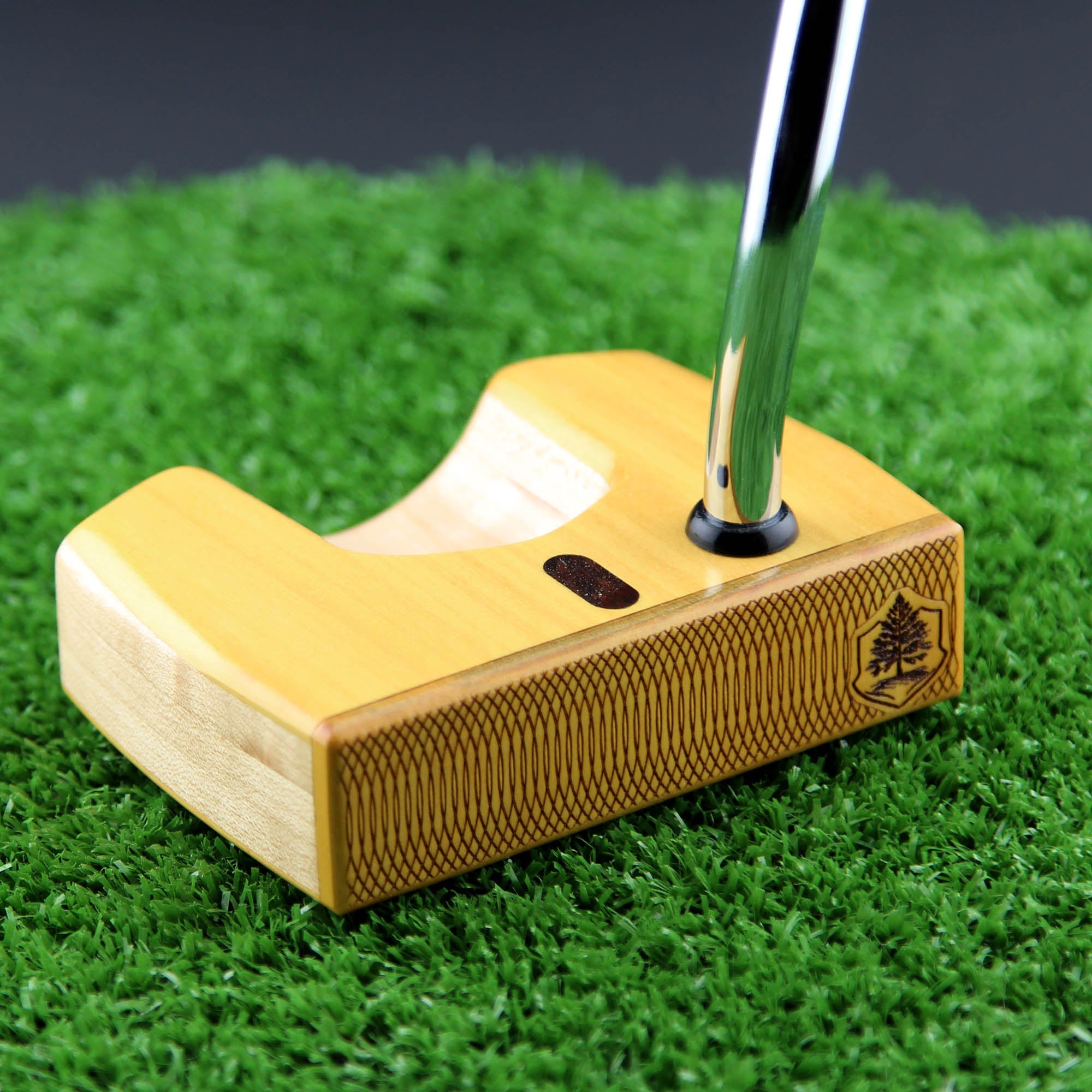 Yellowheart with Maple body and Wenge inlay exotic wood putter