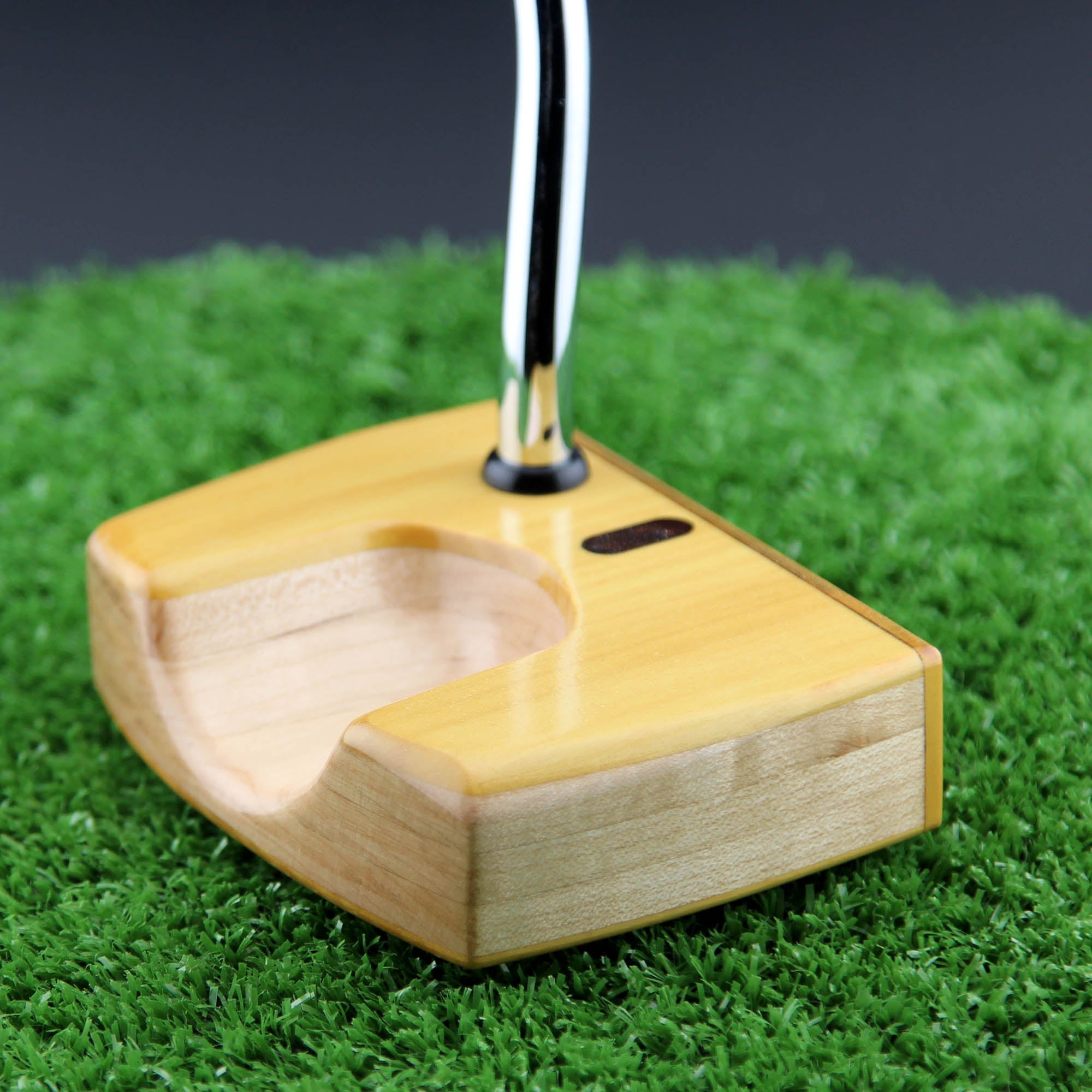 Yellowheart with Maple body and Wenge inlay exotic wood putter