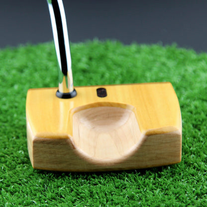 Yellowheart with Maple body and Wenge inlay exotic wood putter