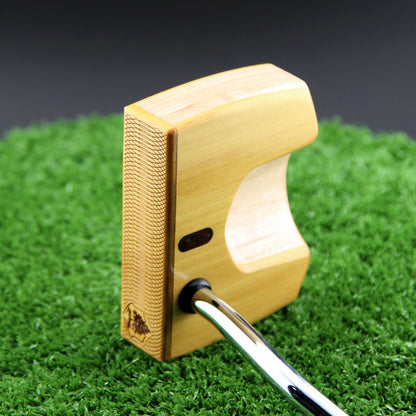 Yellowheart with Maple body and Wenge inlay exotic wood putter