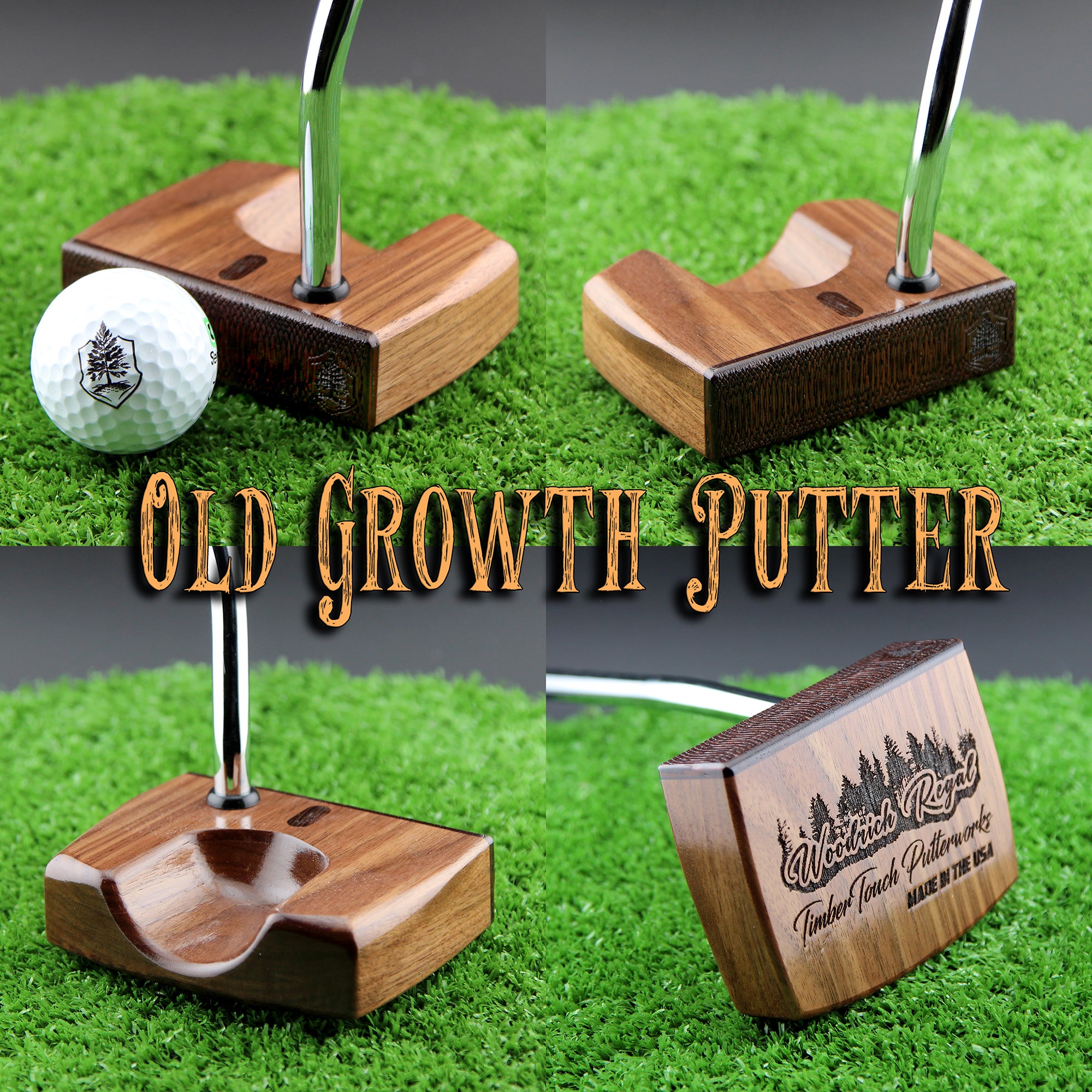 Old Growth style all Walnut Woodrich Regal Putter