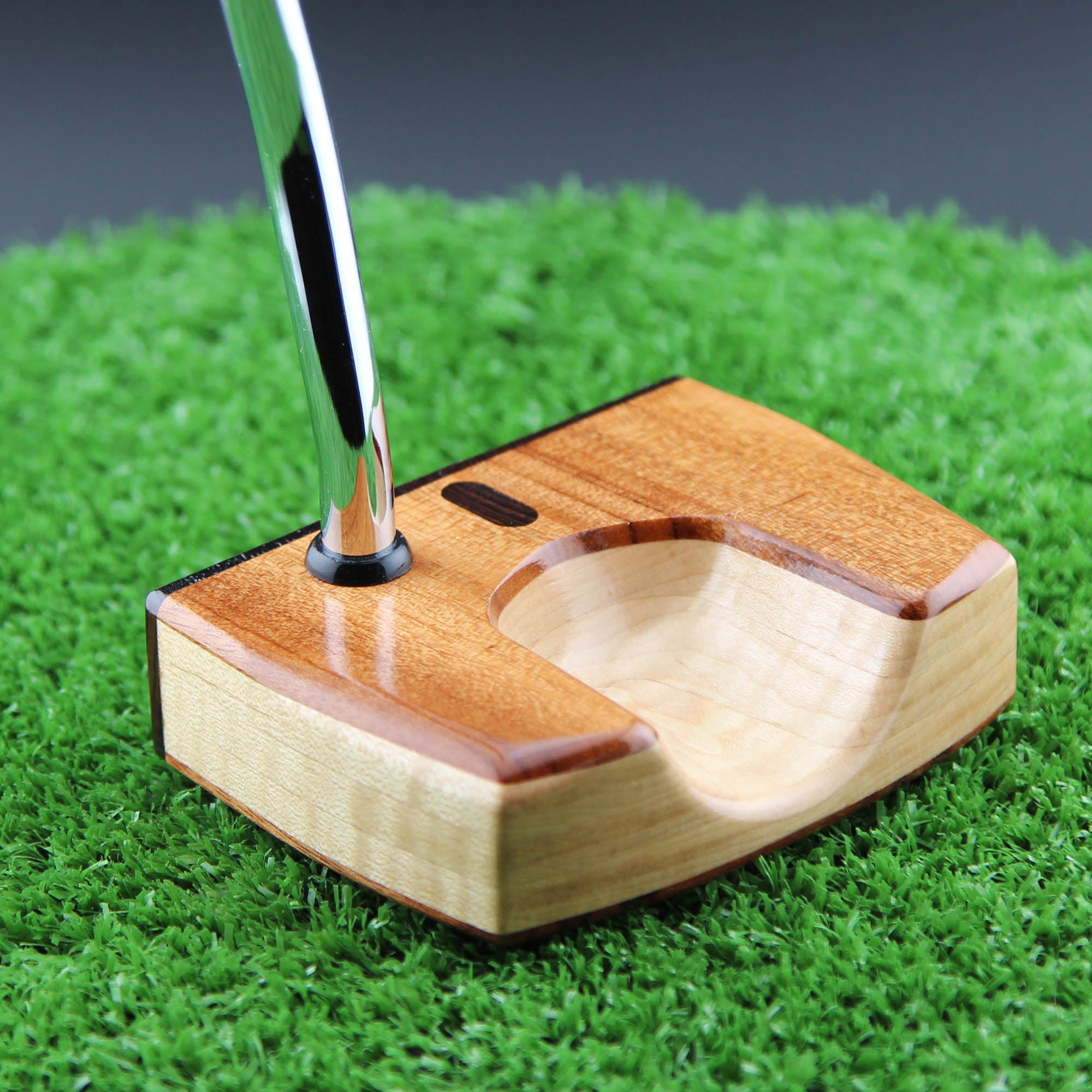 Tigerwood with Oak body and Wenge inlay exotic wood putter