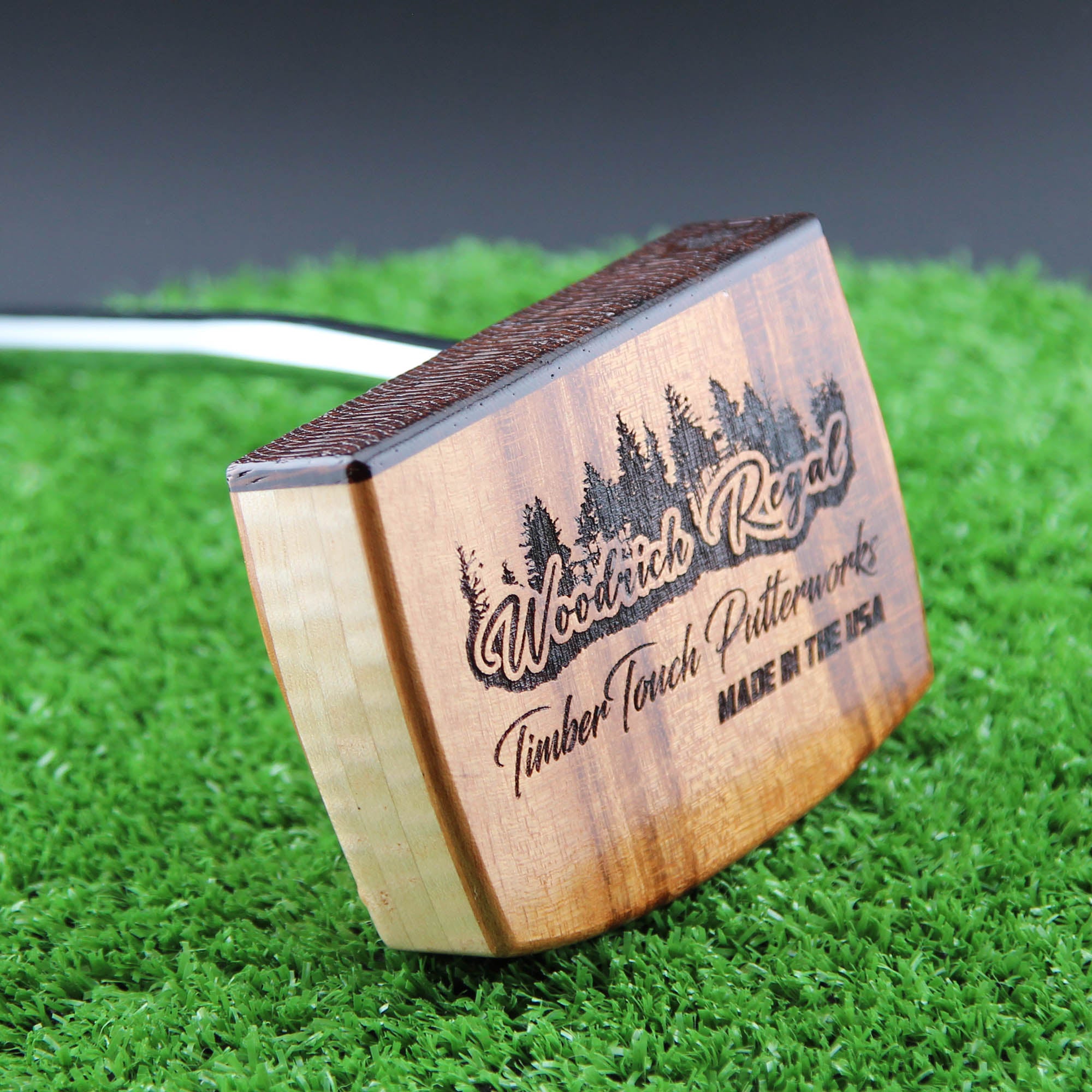 Tigerwood with Oak body and Wenge inlay exotic wood putter