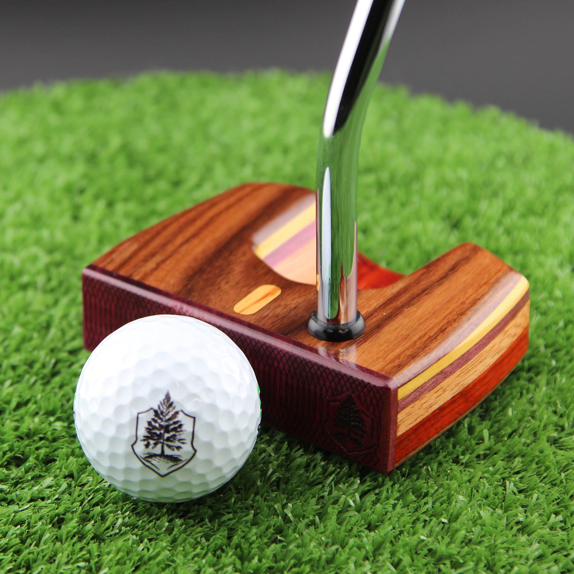 Exotic Rosewood with various other woods Aurora Style TimberTouch Putter