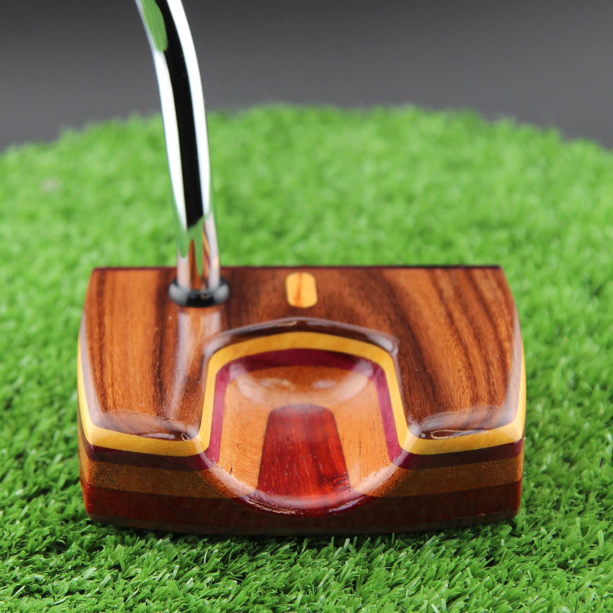 Exotic Rosewood with various other woods Aurora Style TimberTouch Putter