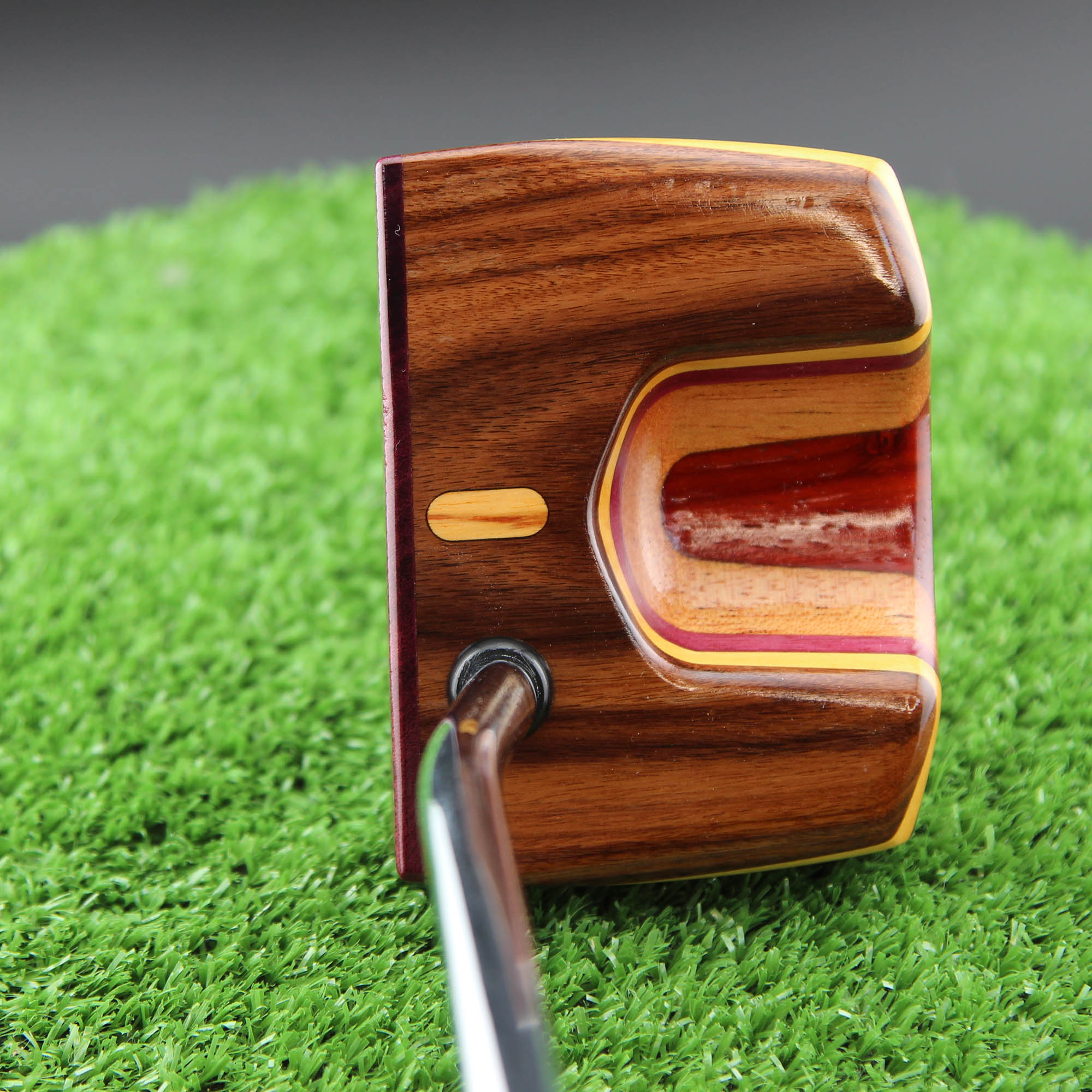 Exotic Rosewood with various other woods Aurora Style TimberTouch Putter