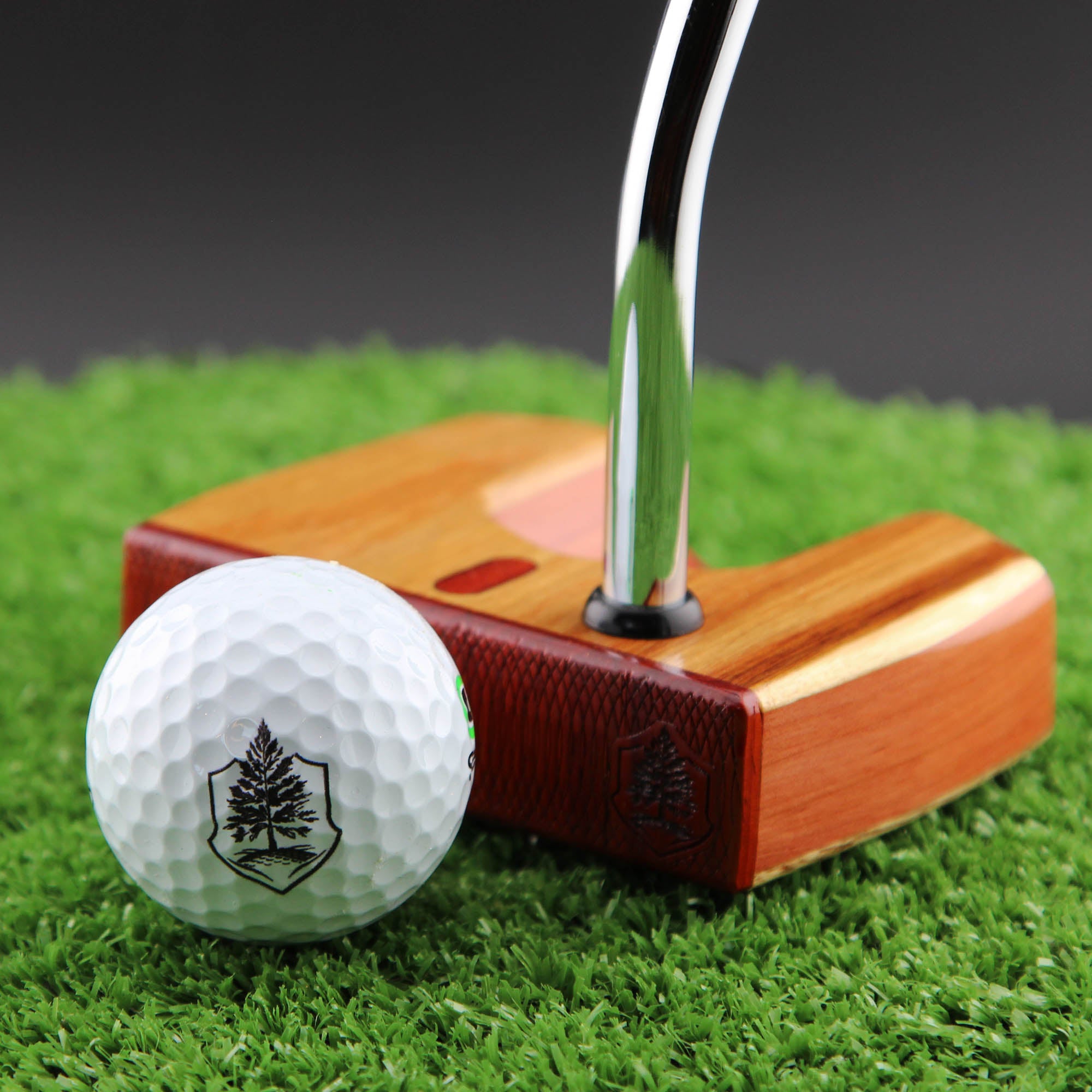 Goldrush style Canarywood and Cedar Woodrich wood putter