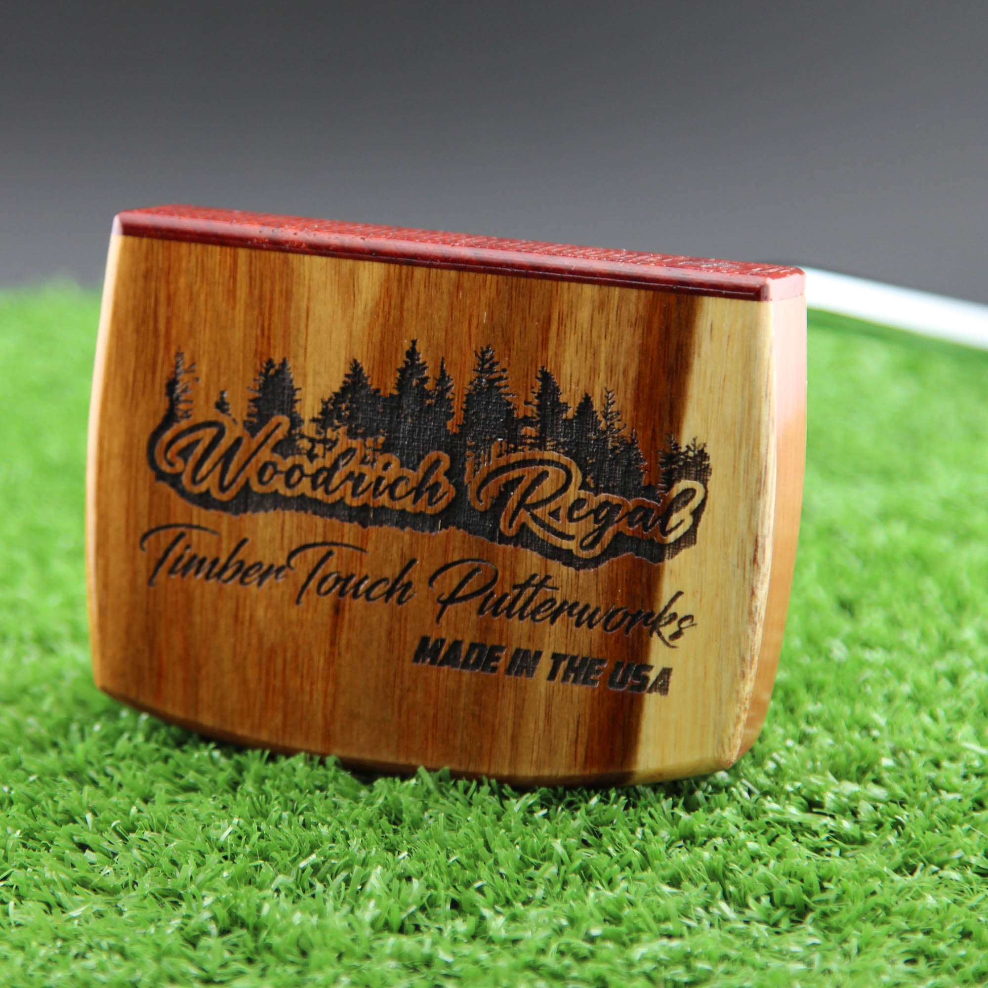 Goldrush style Canarywood and Cedar Woodrich wood putter