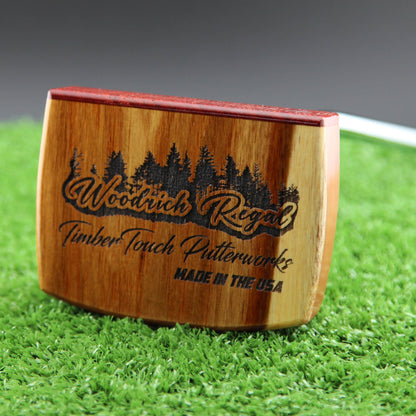 Goldrush style Canarywood and Cedar Woodrich wood putter