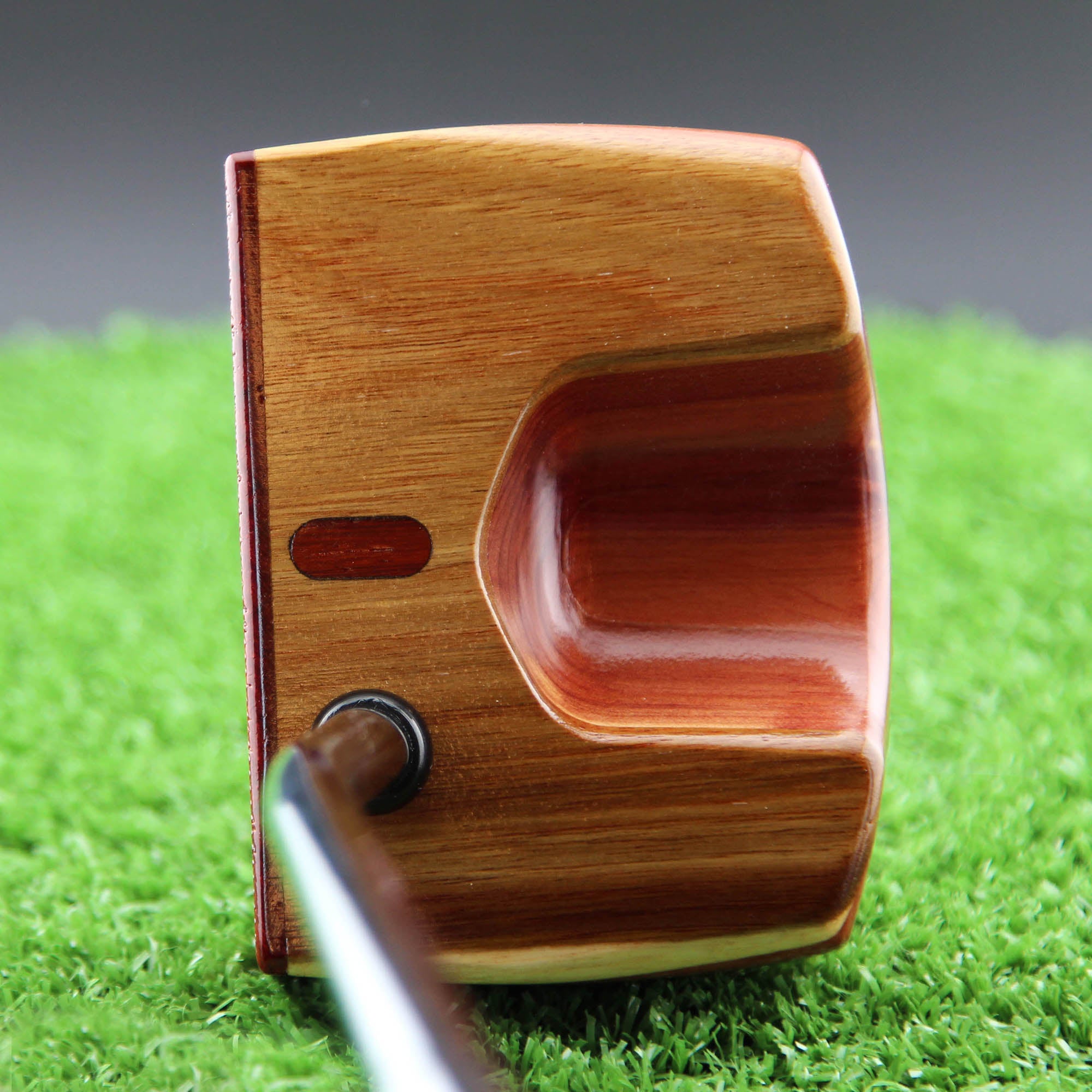 Goldrush style Canarywood and Cedar Woodrich wood putter