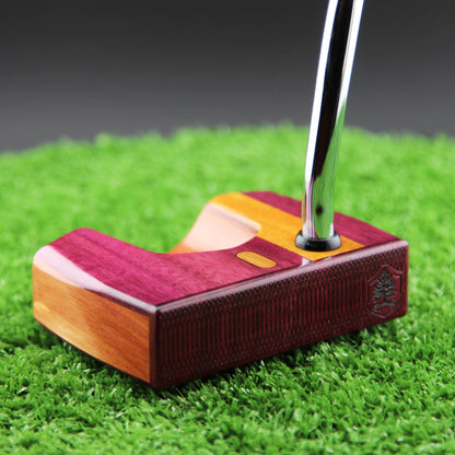 Amaranth style HEEL STRIPE Purpleheart exotic wood Woodrich Regal Putter
