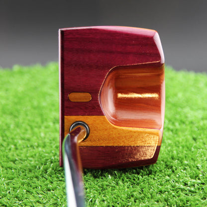 Amaranth style HEEL STRIPE Purpleheart exotic wood Woodrich Regal Putter