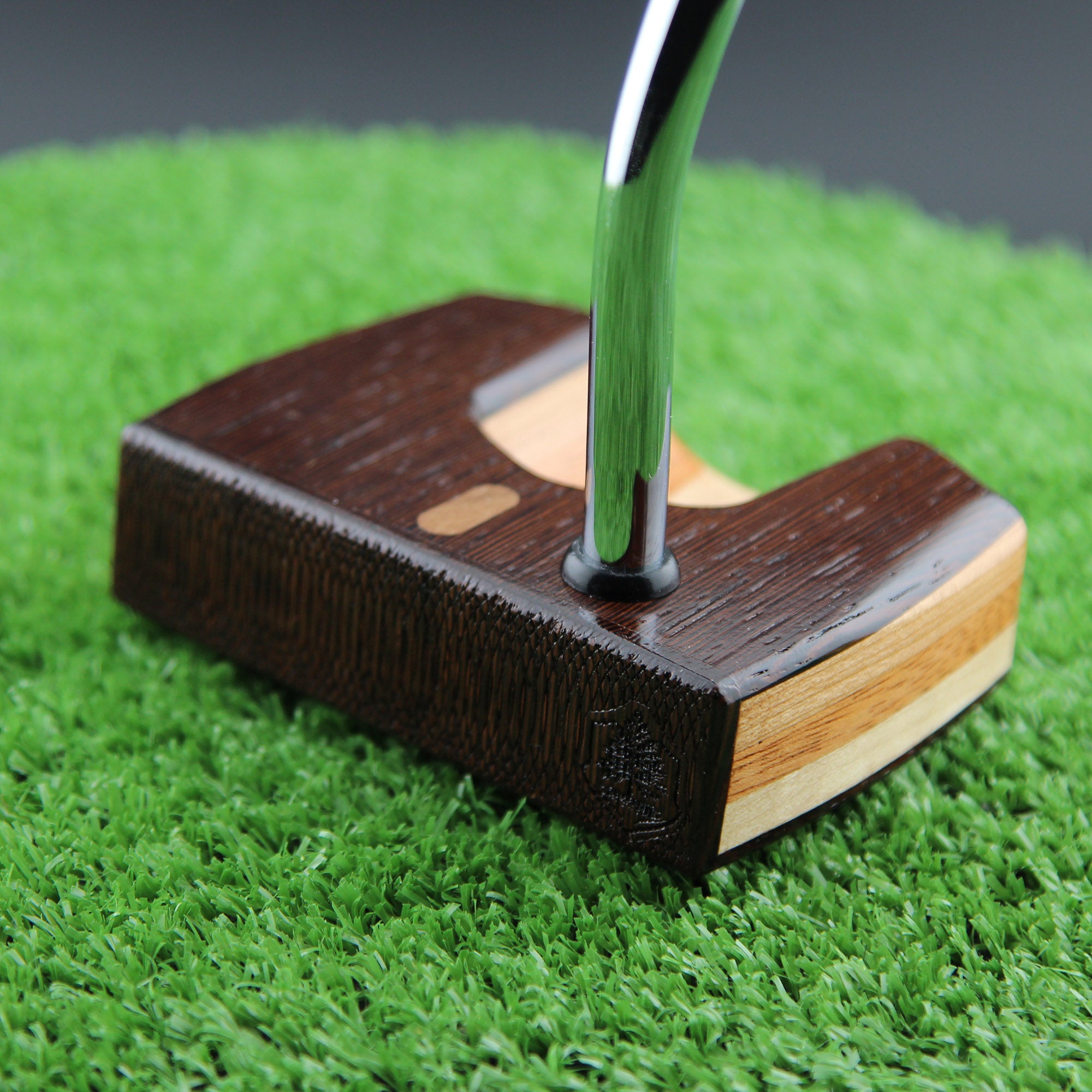 Exotic Wenge Wood Putter with various domestic woods in the body