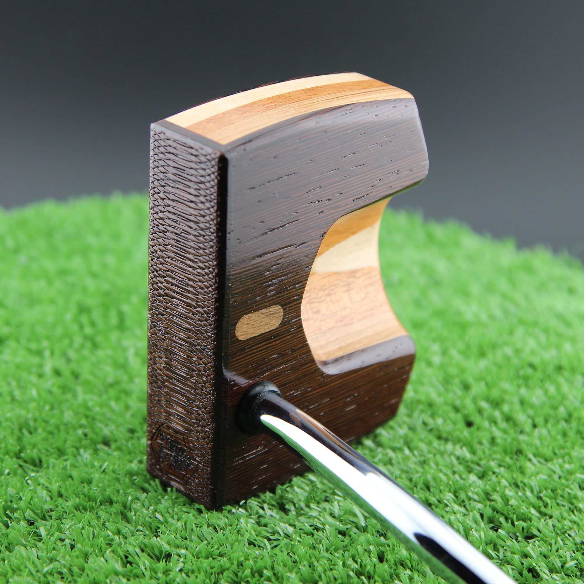 Exotic Wenge Wood Putter with various domestic woods in the body