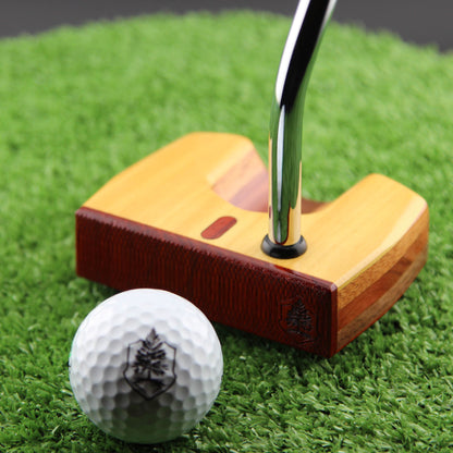 TimberTouch wood putter with Yellowheart and Padauk