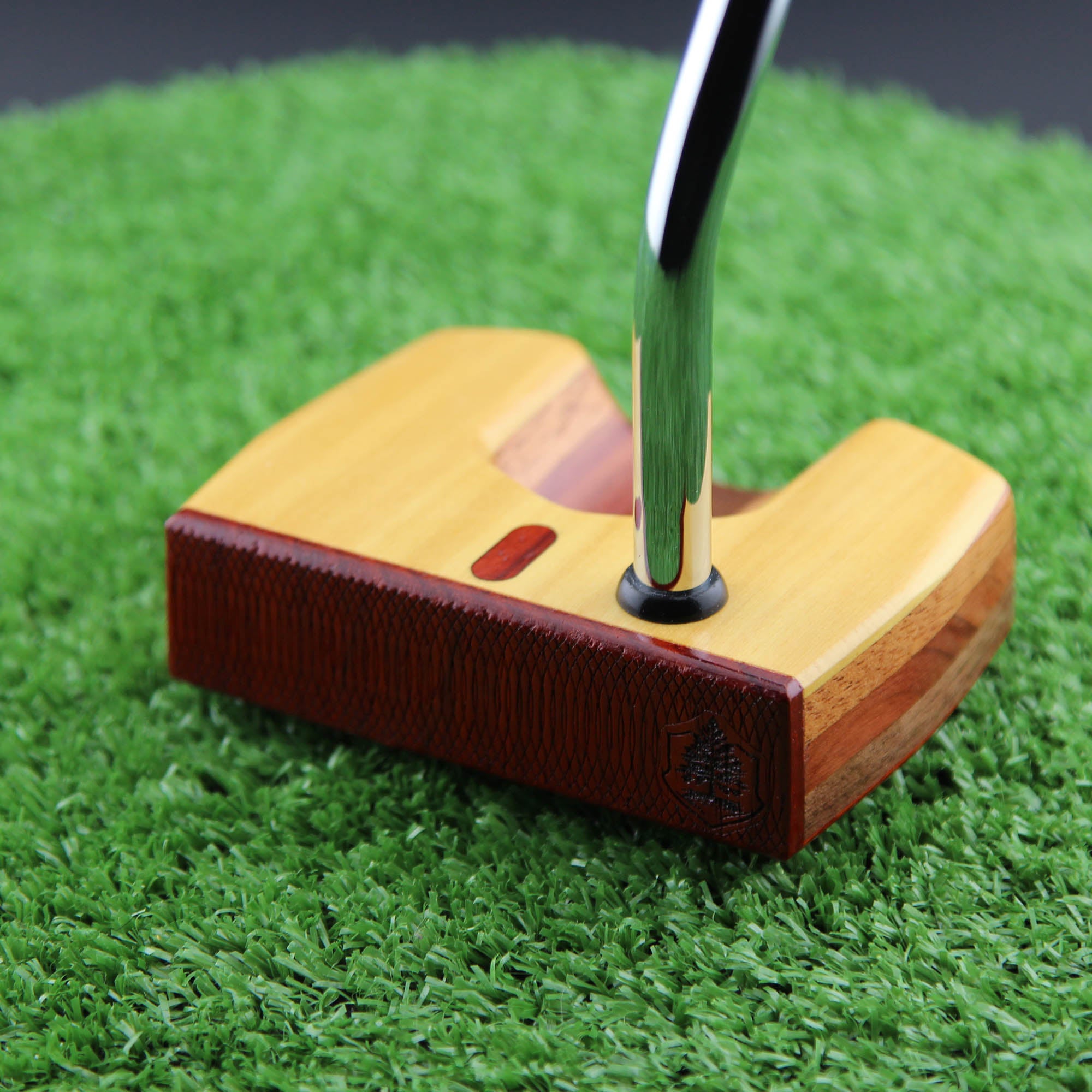 TimberTouch wood putter with Yellowheart and Padauk