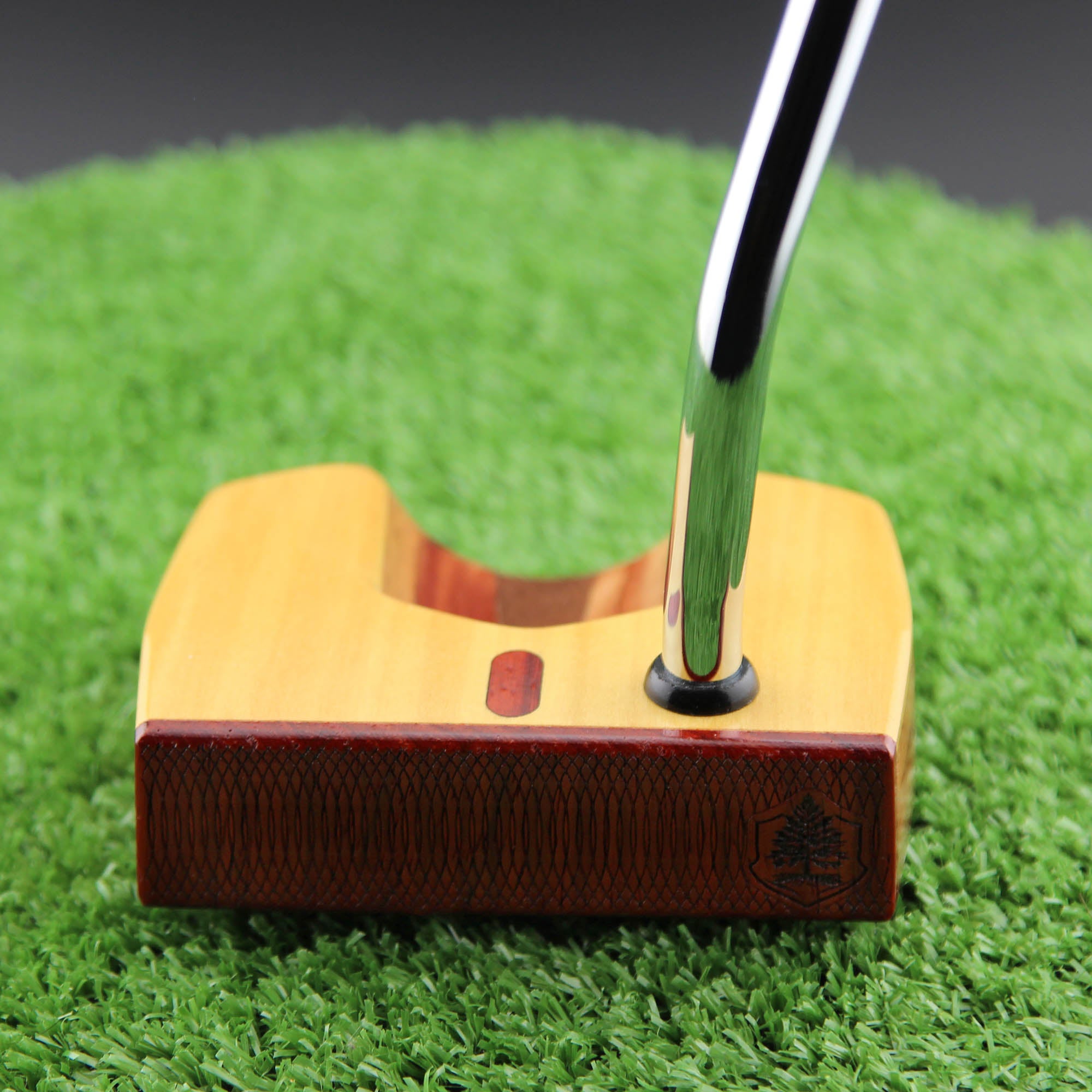 TimberTouch wood putter with Yellowheart and Padauk